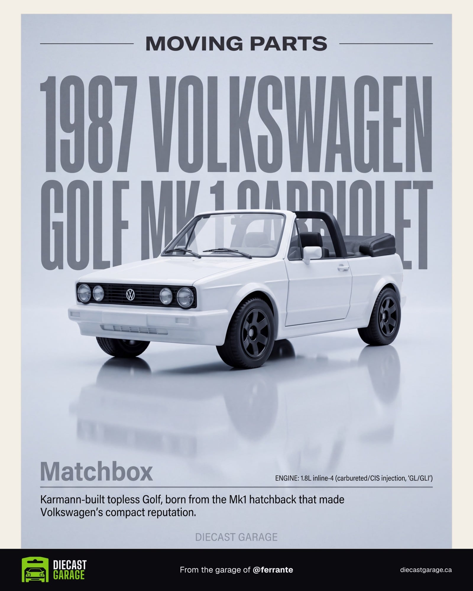 A Concept reveal poster from a collector's garage