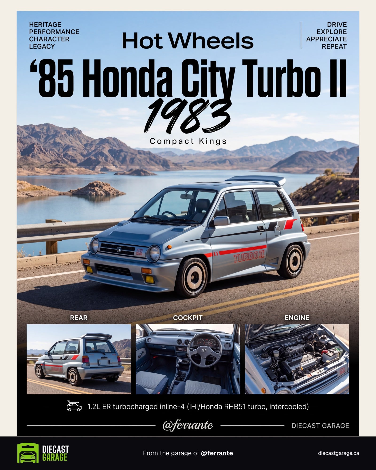 A Heritage showcase poster from a collector's garage